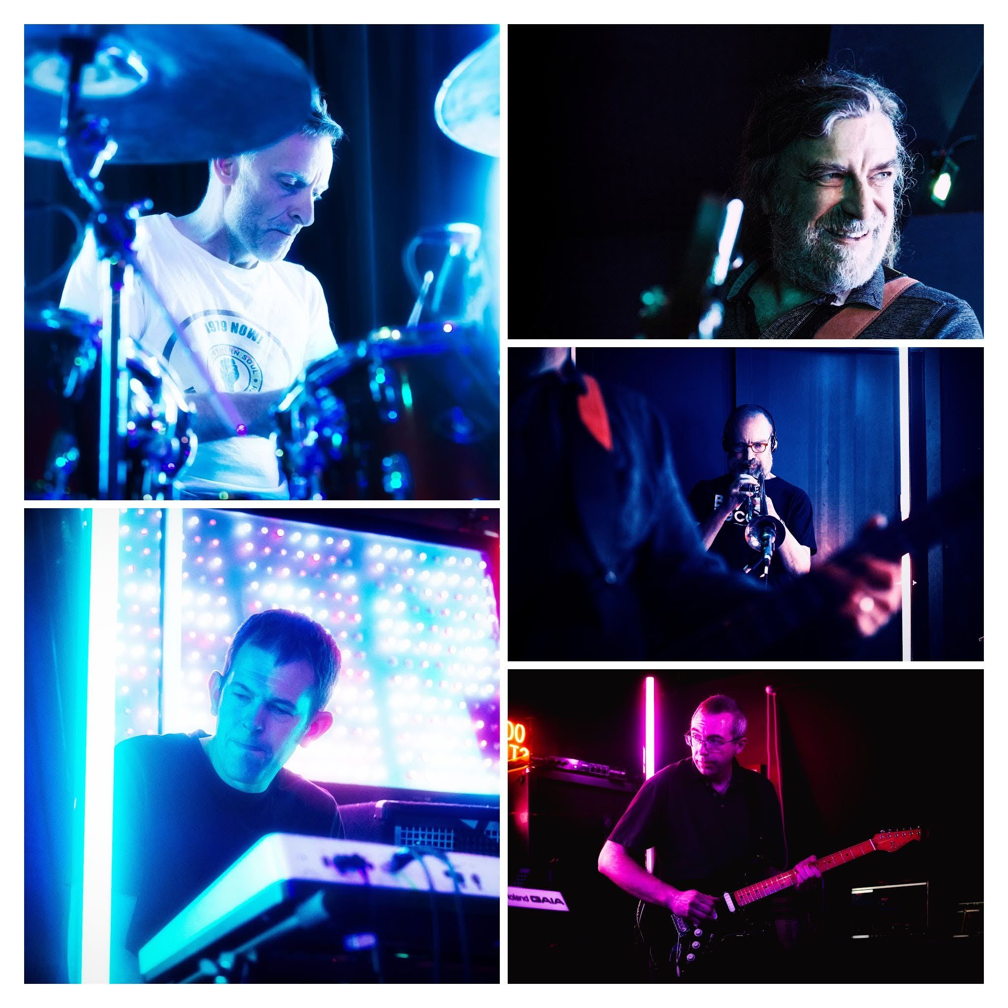 Uzi Listening Band Collage